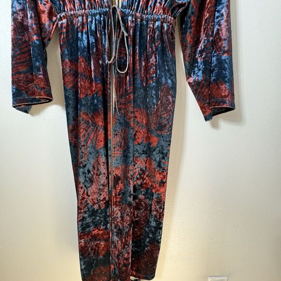 Anthropologie Palm Velvet Kimono OS by RIYA - Picture 8 of 13